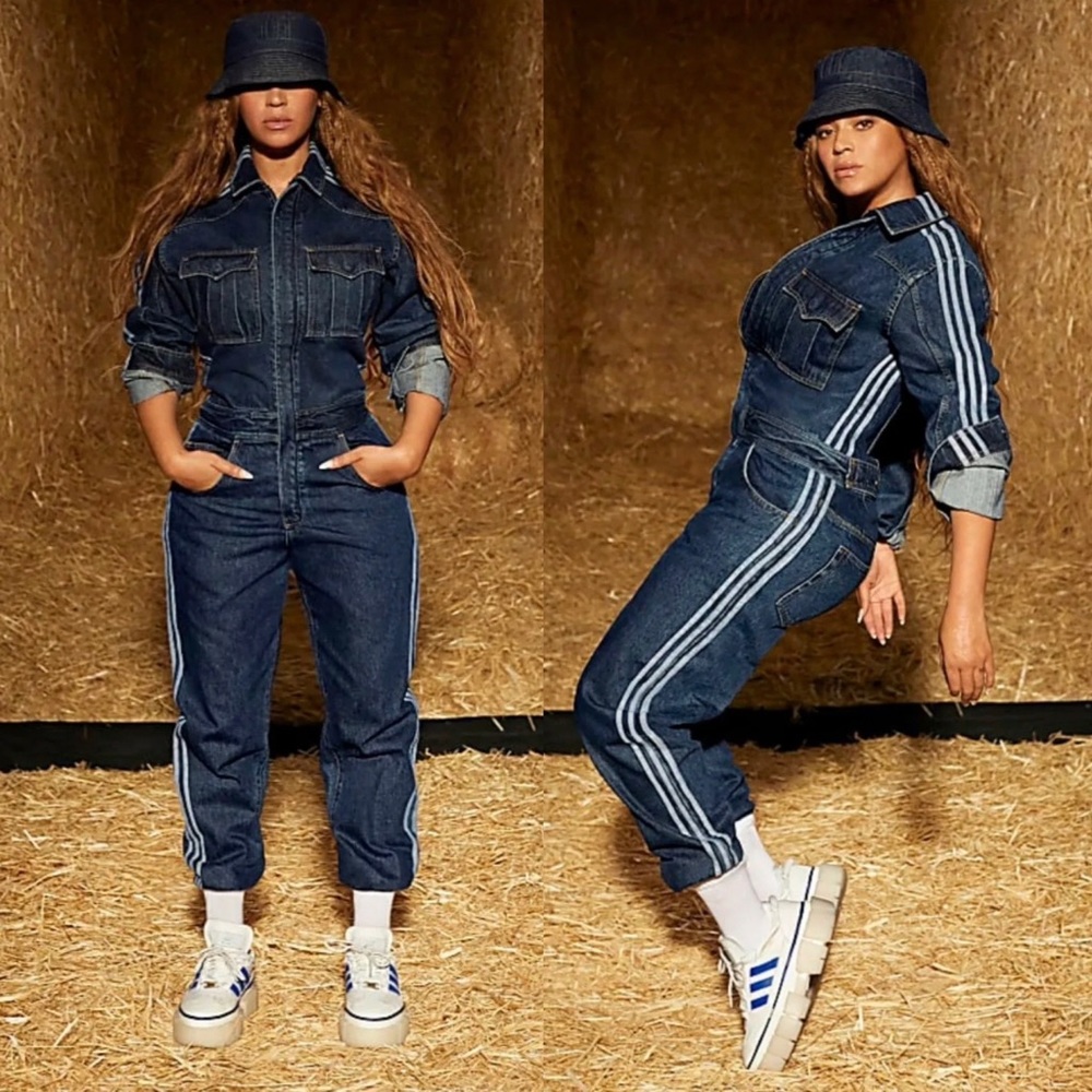Ivy Park x Adidas Rodeo Denim Snap Boiler Suit